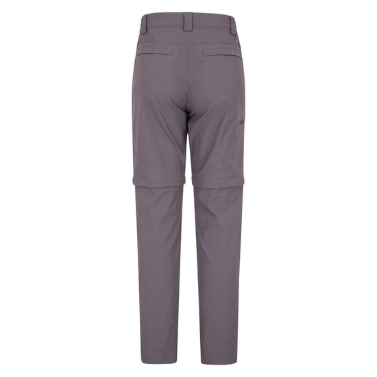 Mountain Warehouse Womens/Ladies Hiker Stretch Zip-Off Trousers (Charcoal) - Image 2