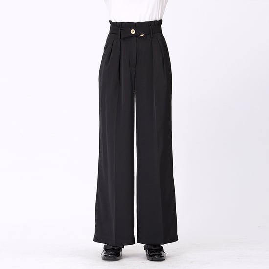 Pleats straight trousers - Image 1