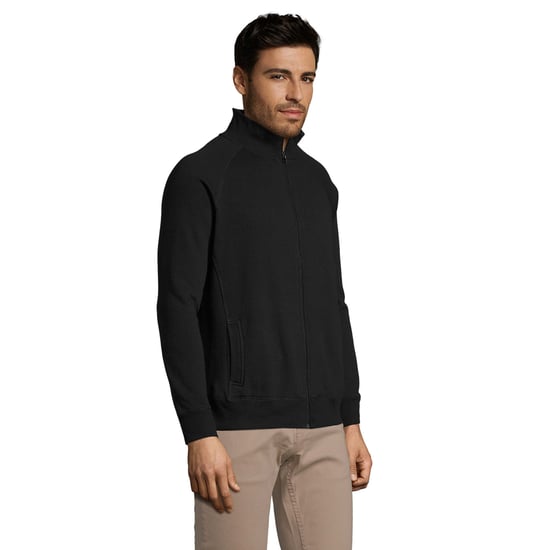 SOLS Mens Sundae Zipped Jacket (Black) - Image 3