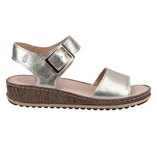 Hush Puppies Womens/Ladies Ellie Leather Sandals (Gold) - Image 3