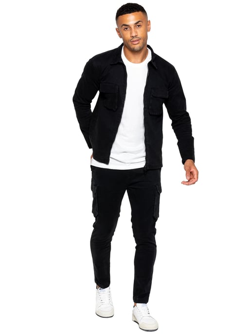 Enzo | Chándal Cargo Hombre - Negro - Image 1