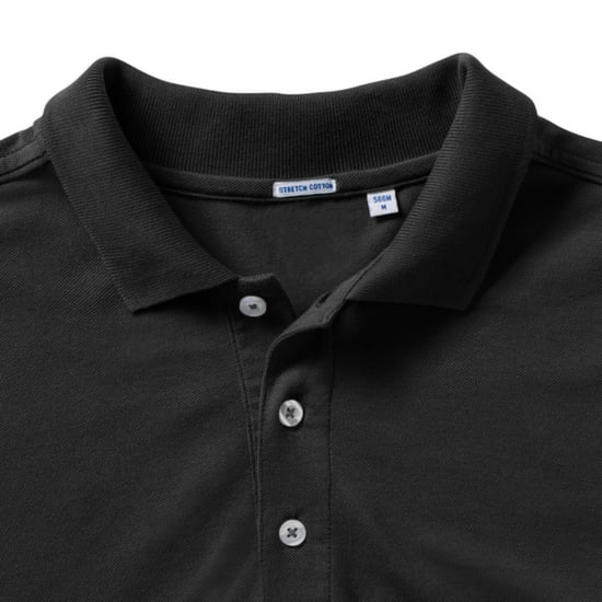 Russell Mens Stretch Short Sleeve Polo Shirt (Black) - Image 5