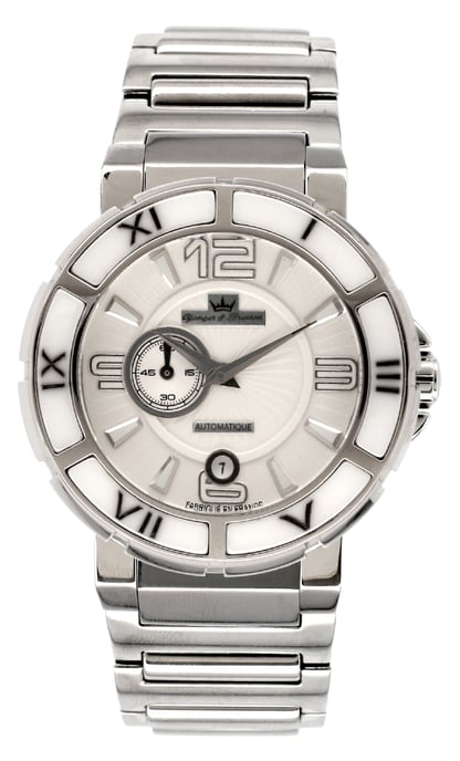 Yonger Silver Stainless Steel Band Watch