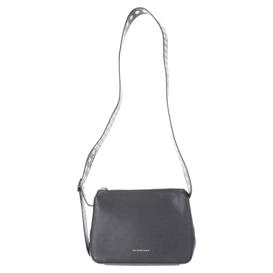 Burberry Helmsley Zipped Crossbody Bag in Black Leather - Image 1