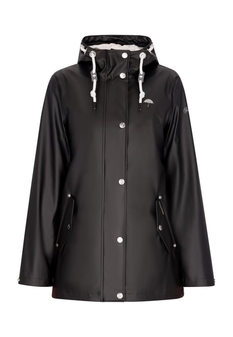 Schmuddelwedda rain jacket women black - Image 1