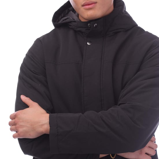 Men's Jack and Jones Fen Parka Jacket in Black - Image 3