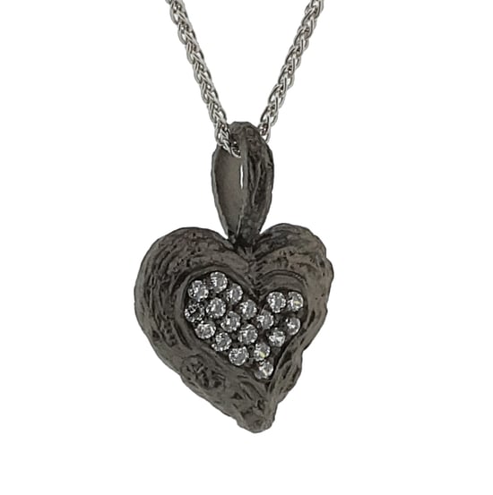 Orphelia 'Hazel' Women's 925 Sterling Silver Chain with Pendant - Black ZH-7082/2 - Image 3