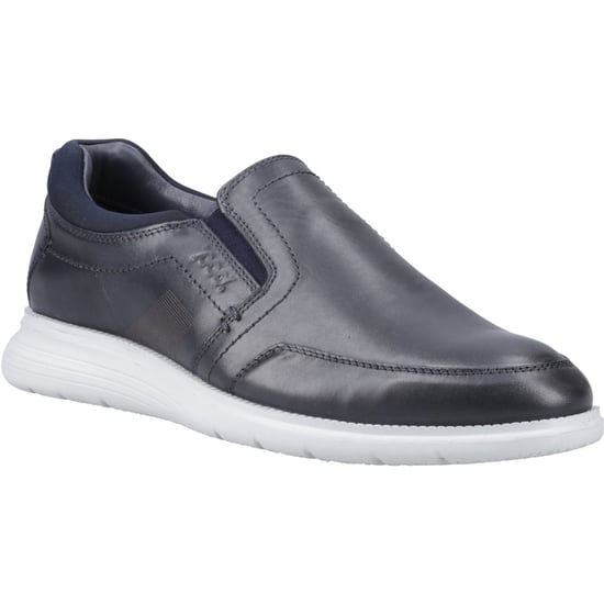 Pod Holden Leather/Textile Men's Navy Trainers - Image 1