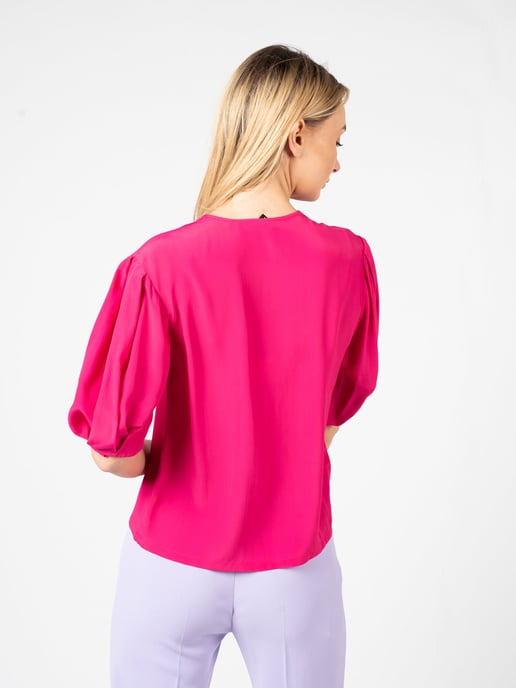 Pinko Blusa Benigno de mujer rosado - Image 4