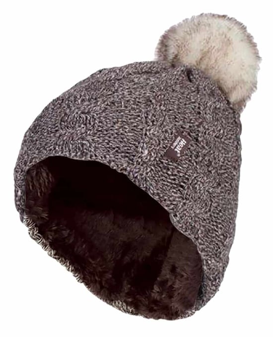 Heat Holders - Gorro térmico de mujer con forro polar y pompón - Image 1