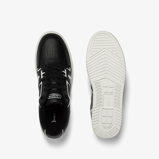 Men's Lacoste L001 Trainers in Black-White - Image 2