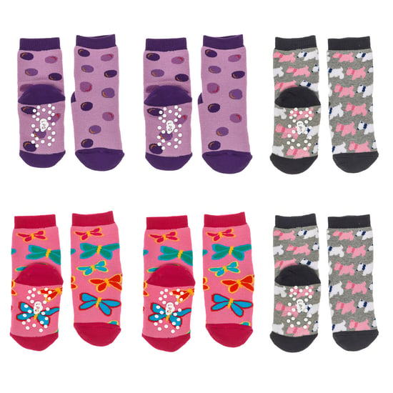Pack-6 of children's non-slip socks LPG2003