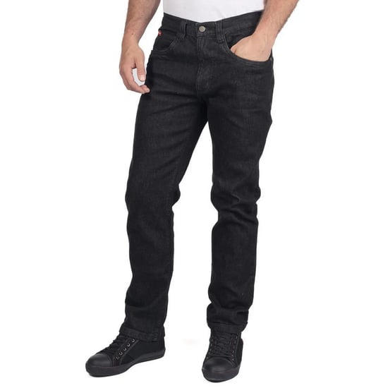 Lee Cooper Mens Denim Stretch Straight Leg Jeans (Black) - Image 3