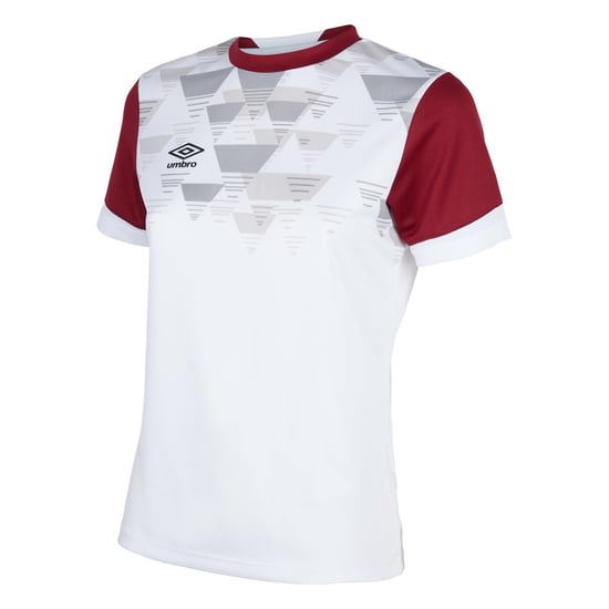 Umbro Childrens/Kids Vier Jersey (White/New Claret) - Image 1