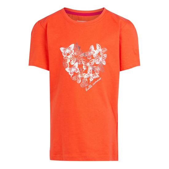 Regatta Childrens/Kids Bosley VII Butterflies T-Shirt (Satsuma) - Image 1