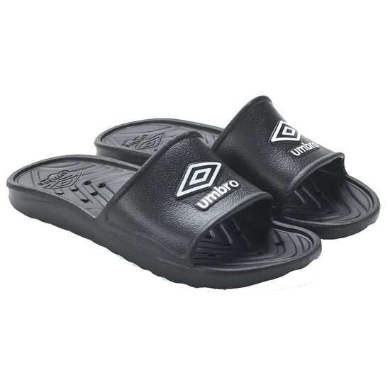 Umbro Mens Shower Sliders (Black/White) - Image 1
