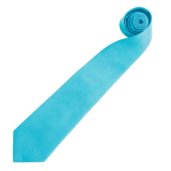 Premier Mens “Colours” Plain Fashion / Business Tie (Turquoise) - Image 2