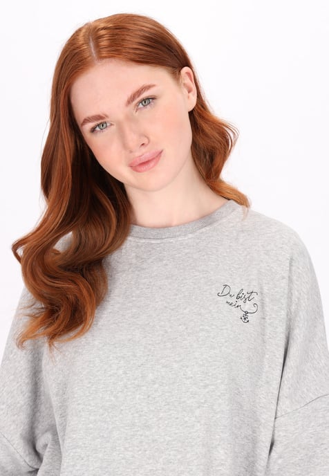 Dreimaster Sweatshirt women Grey melange - Image 5