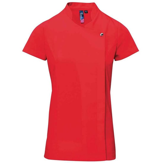 Premier Womens/Ladies Blossom Short Sleeve Tunic (Strawberry Red) - Image 1