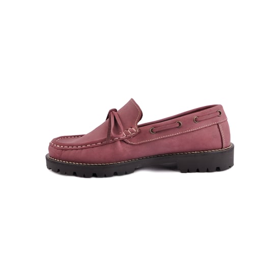 Man's Moccasin Shoe Sotoalto color BURGUNDY