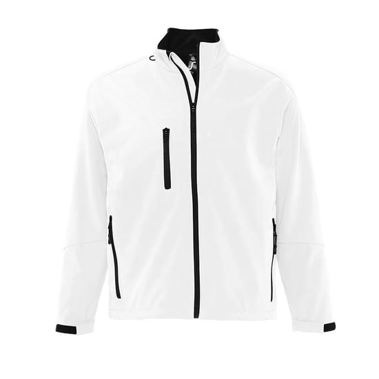 SOLS Mens Relax Soft Shell Jacket (Breathable, Windproof And Water Resistant) (White) - Image 1
