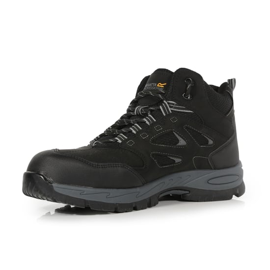 Regatta Mens Mudstone Safety Boots (Black/Granite)
