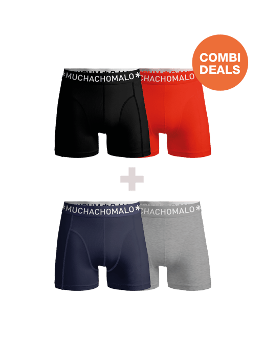 Muchachomalo - 2-pack + 2-pack Boxershorts Men - Combi deal