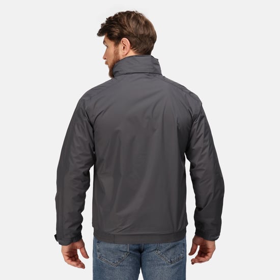 Regatta Mens Dover Waterproof Windproof Jacket (Seal Grey/Black)