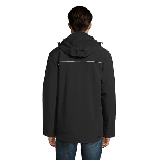 SOLS Mens Rock Padded Soft Shell Jacket (Black) - Image 2