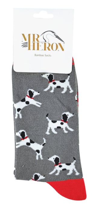 MR HERON - Calcetines de bambú con perros para hombre - Image 2