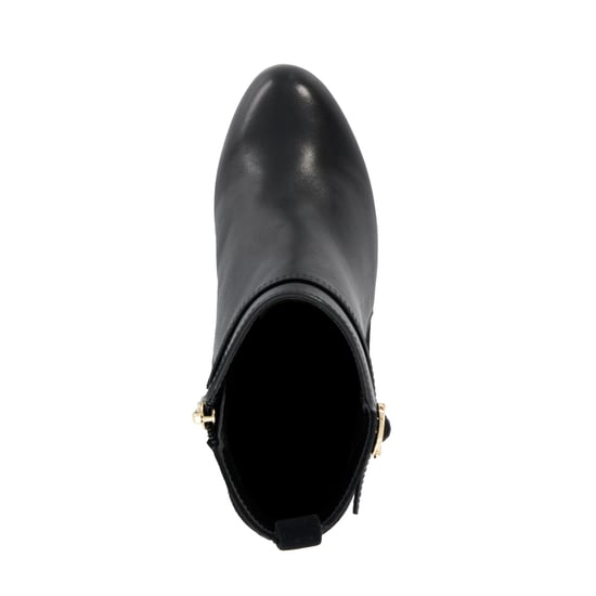 Dune Ladies Ottara - Branded Buckle Heeled Ankle Boot