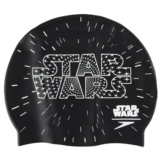 Gorro de natación de silicona Speedo Star Wars Negro Junior Slogan Print - Image 1