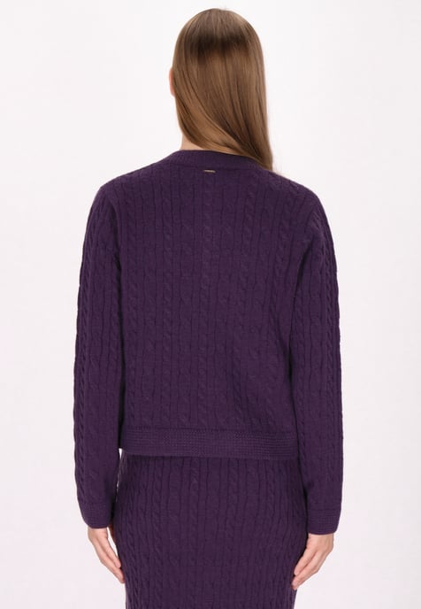Dreimaster Cardigan women purple - Image 4