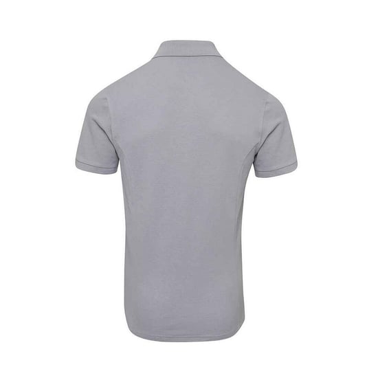 Premier Mens Coolchecker Plus Piqu Polo Shirt (Silver) - Image 2