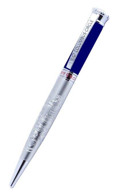 Gevril GEV-COL-C Bolígrafo de Latón Italiano y Negro - Image 1