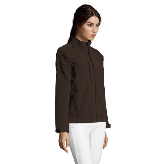 SOLS Womens/Ladies Roxy Soft Shell Jacket (Breathable, Windproof And Water Resistant) (Dark Chocolate) - Image 5