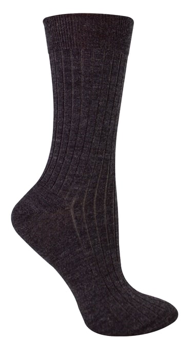 Calcetines de Lana Merino para Mujer - Gris Oscuro - Image 1