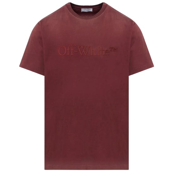 Gebroken wit gewassen slim-fit gepureerd pompoen-T-shirt - Image 1