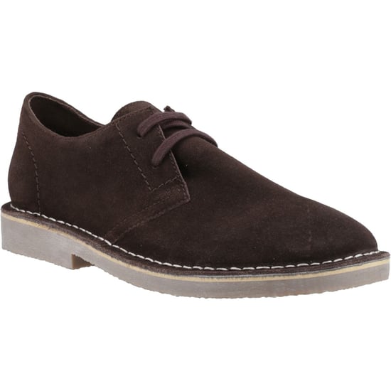 Hush Puppies Scout Suede Men's Chocolate Lace-Up Shoes - Image 1