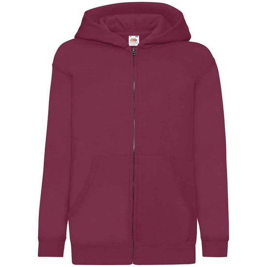 Fruit Of The Loom Childrens/Kids Hooded Sweatshirt (Burgundy) - Image 2