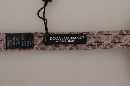 Corbata de hombre Papillon con estampado Fantasía Gris ajustable de Dolce & Gabbana - Image 2