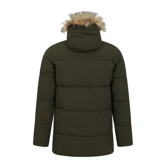 Mountain Warehouse Mens Fern Water Resistant Padded Parka (Khaki Green)
