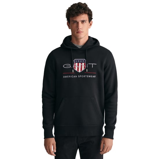 Gant Regular Archive Shield Hoodie Sweatshirt - Image 2