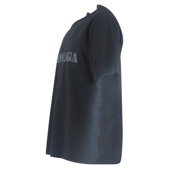 Balenciaga Logo Print Stencil Type T-Shirt in Black Cotton - Image 2
