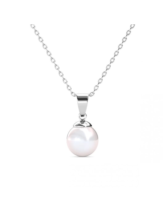 Colgantes de Perlas de Luna Llena - Plata y Cristal - Image 1