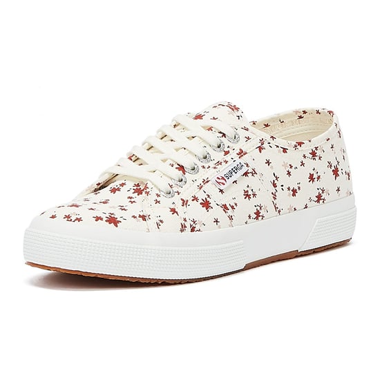 Superga 2750 Cotu Print Womens White Trainers - Image 3