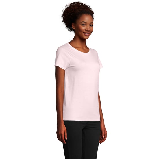 SOLS Womens/Ladies Pioneer T-Shirt (Pale Pink) - Image 3