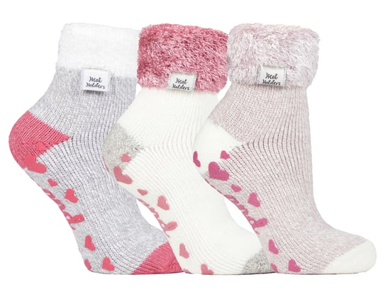 Calcetines de Cama con Agarres | Calentadores | Multipack de 3 Pares | Calcetines antideslizantes con forro polar para mujer | Regalos de invierno para ella - Pack 6 - Image 1