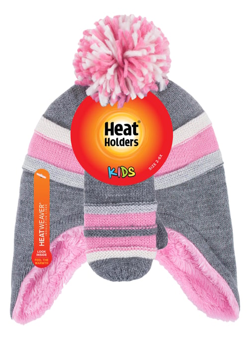 Heat Holders - Set de gorro y manoplas de invierno para niña - Gris guijarro - Image 2