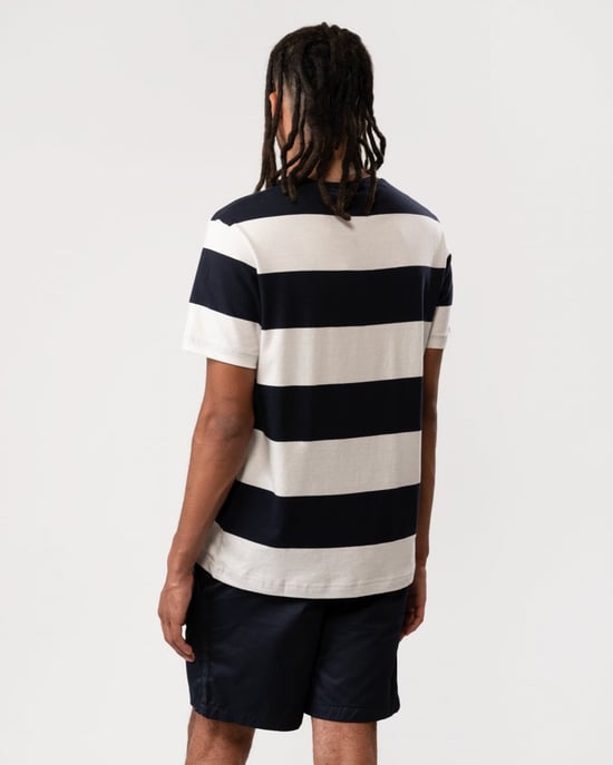 GANT Mens Bar Stripe Short Sleeve T-Shirt - Image 5